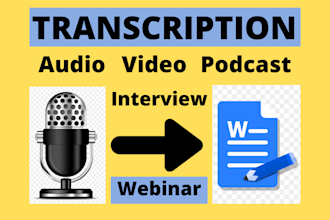 transcribe audio and do video transcription