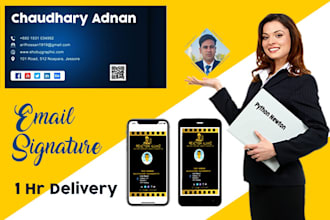 create HTML email signature for iphone, outlook and gmail 2025