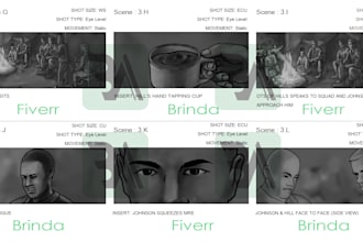 Best Deals!  creat storyboard for animation and film