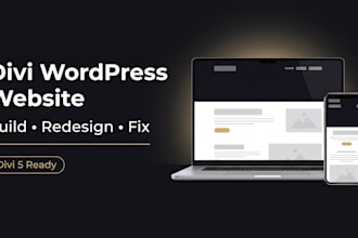 build, redesign or fix your divi wordpress website with divi 5 and divi theme
