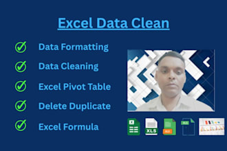 do clean data, format, and organize your excel data using pivot tables and graph