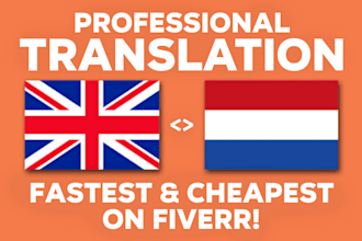 translate english to dutch and vice versa in 24h cheap