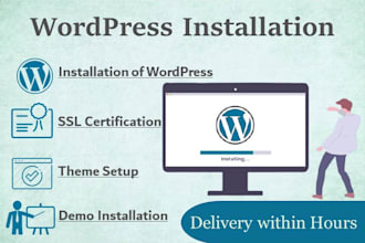 do customization and install wordpress on your website