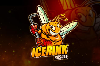 design energetic sports mascot logo design for teams and pro leagues