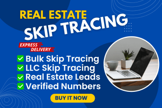 do bulk skip tracing for real estate ,llc skip tracing