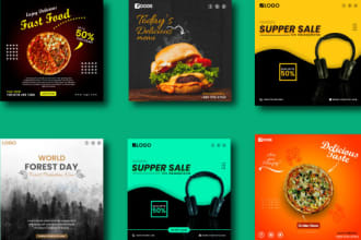 design professional social media poster, flyer, banner, etc