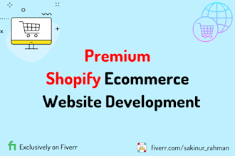 build ecommerce website shopify, shopify website developer