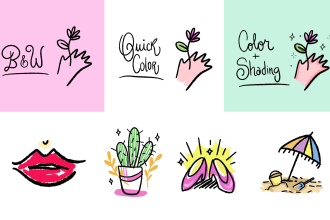 illustrate doodles or icons in my hand drawn quick style