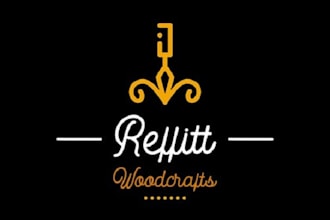 make loooking for a flashy woodworking company logo