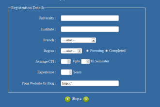 create any form with php mysql jquery html5 wordpress