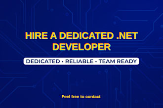 be your dedicated dot net developer for ongoing projects and team collaboration