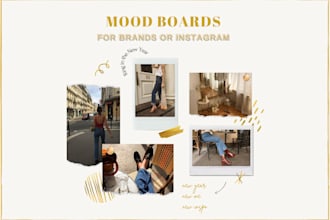 design instagram stories and posts according to your mood board