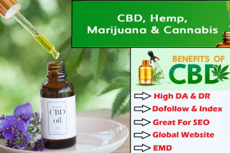 provide guest post on cbd and marijuana blog