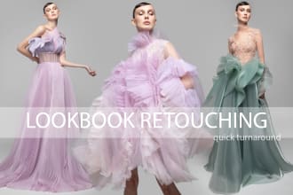 retouch lookbook, photo edit fashion and clothes photo