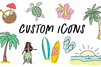 draw hand drawn doodle vector line icon design