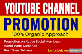 run profitable youtube channel promotion for more incomes