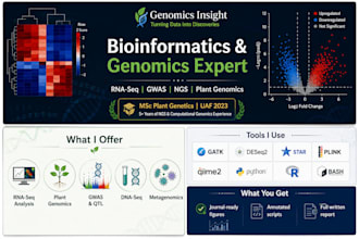 perform rnaseq, gwas and ngs bioinformatics analysis for genomics research