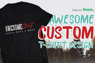 create an awesome custom typographic tshirt design
