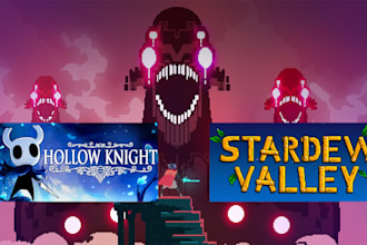 craft stardew valley, eathbound, hollow knight, hyper light drifter type music