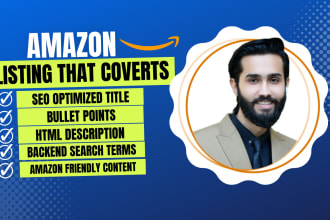 write or optimize amazon product listings that sells