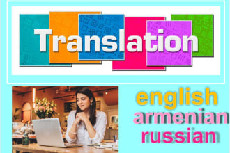manually translate, your tasks armenian,english,russian