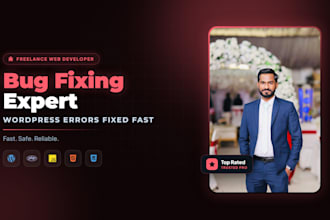 fix wordpress errors, bugs, woocommerce issues and critical errors fast