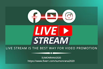 do live streaming promotion and video promotion