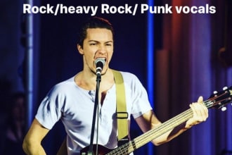sing your rock, heavy rock and punk vocals