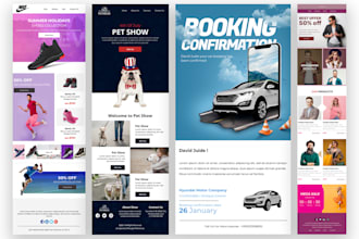 design professional HTML email template