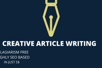 write stellar creative article for you