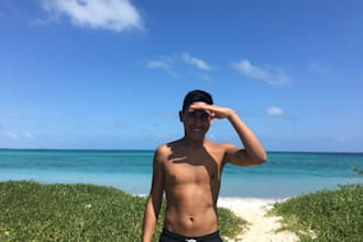 be your male model for projects, photos or videos