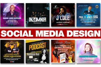 design social media posts, podcast cover art, square party flyer for you