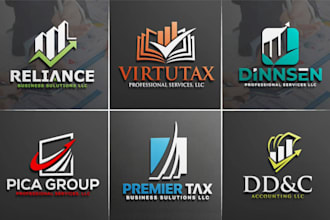 design credit repair financial wealth management investment and accounting logo