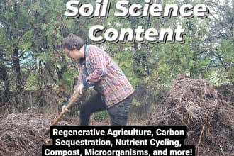 write soil science content