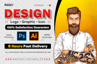 redesign, modify, edit logo, flyer one pager or any graphic design work
