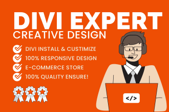 be your divi expert for wordpress, divi theme or divi website
