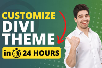 customize divi theme or create website using divi builder
