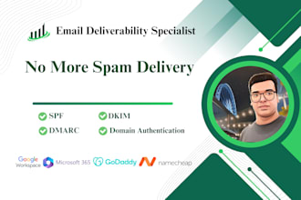 fix or set spf, dkim, dmarc, cname, mx dns records improve email deliverability