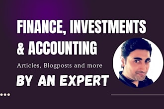 be your SEO specialist for finance and stock market articles