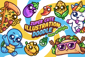 create super cute doodle stickers