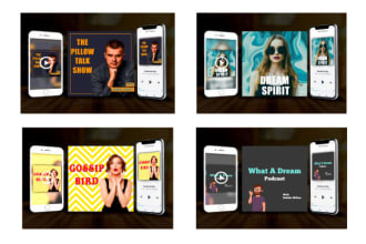 design professional, unique and modern podcast cover art