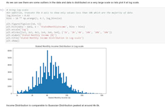 do data analysis, viz in jupyter notebook using python