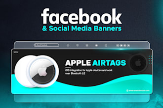 design facebook cover, linkedin banner, social media and website header