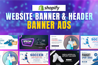 design shopify banner, web banner, etsy and facebook cover