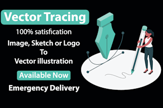 raster to vector illustration or recreate any image