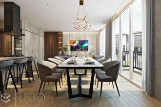make a characteristic photorealistic 3d rendering for you by 3ds max with corona