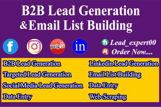 do b2b lead generation and targeted email list building