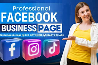 create and setup facebook business page, instagram page