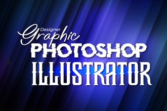 do any graphic design job, photoshop work and illustration