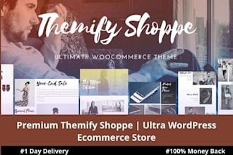 build shoppe ultra themify wordpress ecommerce store